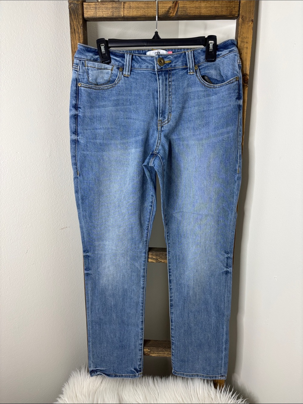 CAbi high-rise Straight light blue denim jeans Size 10